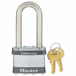 MASTER 5NKALJ Padlock, 2 1/2 Inch Vertical Shackle Clearance, 15/16 Inch Horizontal | CT2HYA 4EZK4