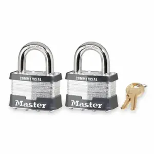 MASTER 5TCOM Padlocks, 1 Inch Vertical Shackle Clearance, 15/16 Inch Horizontal Shackle Clearance, LOCK | CT2JBG 3HUJ5