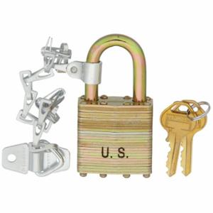 MASTER 6001NLFCNUS Padlock, 1 3/16 Inch Vertical Shackle Clearance, 3/4 Inch Height | CT2HWB 38W801