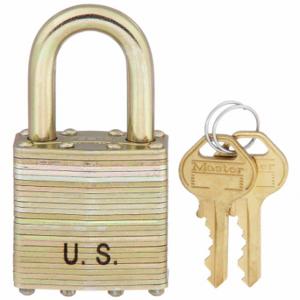 MASTER 6001NLFUS Padlock, 1 3/16 Inch Vertical Shackle Clearance, 3/4 Inch Height | CT2HWA 38W803