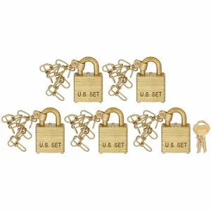 MASTER 6004NKAS5SBCUSS1KEY2KS Padlocks, 9/32 Inch Vertical Shackle Clearance, 5/8 Inch Horizontal Shackle Clearance | CT2JBJ 38W805