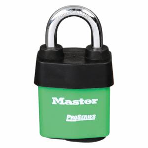 MASTER 6121KAGRN LOCK Lockout Padlock, Keyed Alike, Steel, Boron Alloy, Std, Green, 1 Pack Size | CT2HPW 45JC88