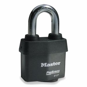 MASTER 6127 Padlock, 1 3/8 Inch Vertical Shackle Clearance, 7/8 Inch Height | CT2HWK 6T408