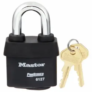 MASTER 6127KA-10G209 Padlock, 1 3/8 Inch Vertical Shackle Clearance, 7/8 Inch Horizontal Shackle Clearance | CT2HWN 3JZH2