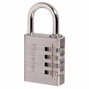 MASTER 643D Luggage Padlocks, Luggage Padlocks, Less than 1 in, 1/2 Inch to 1 in, Resettable | CT2HBZ 6MCR4