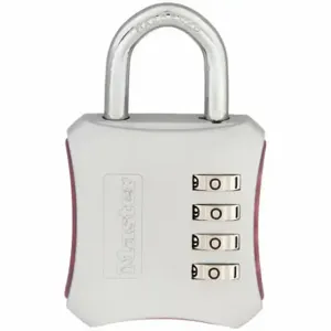 MASTER 653D Luggage Padlocks, Luggage Padlocks, Less than 1 in, 1/2 Inch to 1 in, Resettable | CT2HBY 436L43