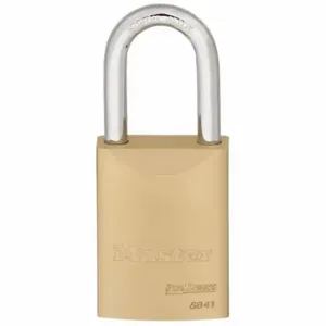 MASTER 6841LFWO Padlock, 1 9/16 Inch Vertical Shackle Clearance, 25/32 Inch Horizontal Shackle Clearance | CT2HWR 1JAK7