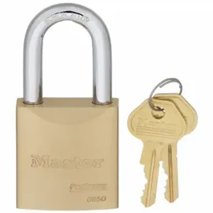 MASTER 6850NKA Padlock, 1 1/2 Inch Vertical Shackle Clearance, 29/32 Inch Horizontal Shackle Clearance | CT2HVJ 4EZG8