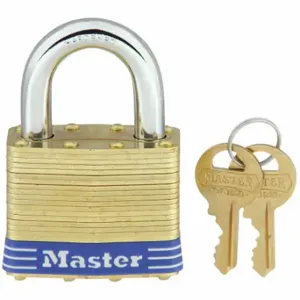 MASTER 6KA Padlock, 1 Inch Vertical Shackle Clearance, 15/16 Inch Horizontal Shackle Clearance | CT2HWY 3HWF7