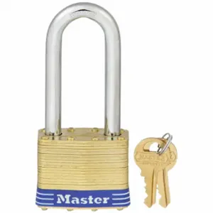 MASTER 6KALJ Padlock, 2 1/2 Inch Vertical Shackle Clearance, 15/16 Inch Horizontal Shackle Clearance | CT2HXZ 3HWG2