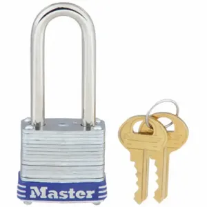 MASTER 7KALF Padlock, 1 1/2 Inch Vertical Shackle Clearance, 1/2 Inch Horizontal Shackle Clearance | CT2HVG 3HWC5