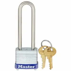 MASTER 7KALJ-P316 Padlock, 2 1/2 Inch Vertical Shackle Clearance, 1/2 Inch Horizontal Shackle Clearance | CT2HXW 3JYX7