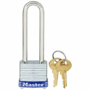 MASTER 7KALJ-P831 Padlock, 9/16 Inch Vertical Shackle Clearance, 1/2 Inch Horizontal Shackle Clearance | CT2HZX 48WL14