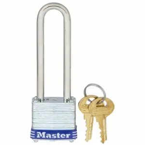 MASTER 7LJ Padlock, 2 1/2 Inch Size Vertical Shackle Clearance, 1/2 Inch Height | CT2HXP 3T985