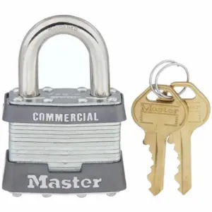 MASTER 81KA Padlock, 15/16 Inch Vertical Shackle Clearance, 3/4 Inch Horizontal Shackle Clearance | CT2HXK 3HVZ5