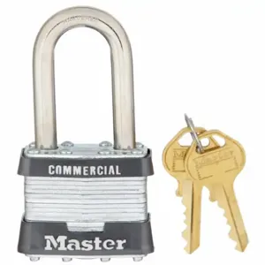 MASTER 81KALF Padlock, 1 1/2 Inch Vertical Shackle Clearance, 3/4 Inch Horizontal Shackle Clearance | CT2HVM 3HVZ9