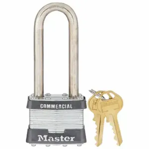 MASTER 81LJ Padlock, 2 1/2 Inch Size Vertical Shackle Clearance, 3/4 Inch Height | CT2HXT 3HWA2