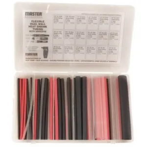 MASTER APPLIANCE 10064 Flexible Adhesive-lined Heat Shrink Tubing Kit, 48 Pieces | AJ8BWM