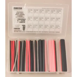 MASTER APPLIANCE 10065 Flexible Adhesive-lined Heat Shrink Tubing Kit, 66 Pieces | AJ8BWN