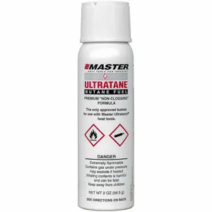 MASTER APPLIANCE 10449 Ultratane Butane Fuel, 2 fl. oz. Cylinder Capacity | CH9KQT