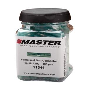 MASTER APPLIANCE 11544 Butt Splice Connector Jar, Lead Free, 14-16 AWG, Pack of 100, Blue | CH9KRU