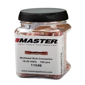 MASTER APPLIANCE 11546 Butt Splice Connector Jar, Lead Free, 18-20 AWG, Pack of 100 | CH9KTQ