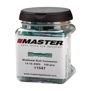 MASTER APPLIANCE 11547 Butt Splice Connector Jar, Lead Free, 14-16 AWG, Pack of 100 | CH9KTR
