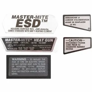 MASTER APPLIANCE 35273 Label for Housing | CJ2QVB 25WD37