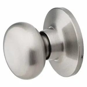 MASTER BC0515BOX Lock Knob Lockset, 3, Biscuit, Satin Nickel, Not Keyed | CT2HLZ 492W05