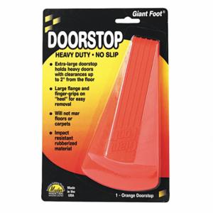MASTER CASTER 00965 Giant Doorstop, Nonslip Rubber, Orange | CT2HBA 43WC60