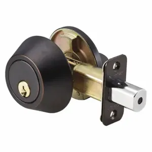 MASTER DS0612PKA Lock Deadbolt, 3, Aged Bronze, Kwikset Kw1, Alike | CT2HTA 492V22