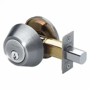 MASTER DS0615KA Lock Deadbolt, 3, Satin Nickel, Kwikset Kw1, Alike | CT2HTZ 492V26