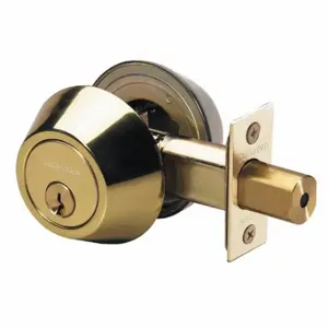 MASTER DS0703KA4S Lock Deadbolt, 3, Bright Brass, Alike Inch Sets Of 4 | CT2HTN 492W93