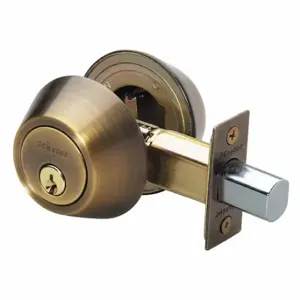 MASTER DS0705KA4S Lock Deadbolt, 3, Antique Brass, Alike Inch Sets Of 4 | CT2HTH 492W95