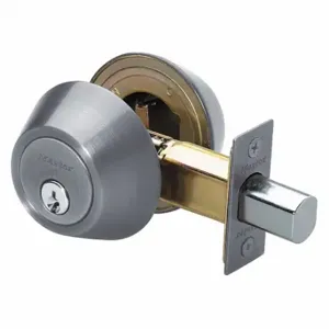 MASTER DS0715KA4 Lock Deadbolt, 3, Satin Nickel, Kwikset Kw1, Alike Inch Sets Of 4 | CT2HUA 492W98