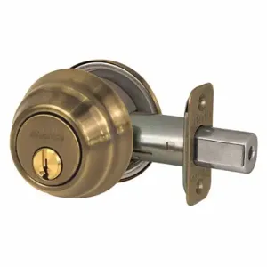 MASTER DSH0605KA4 Lock Deadbolt, 1, Antique Brass, Kwikset Kw1, Alike Inch Sets Of 4 | CT2HRD 492W76