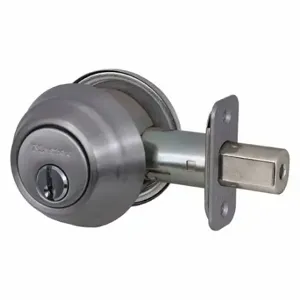 MASTER DSH0615KA Lock Deadbolt, 1, Satin Nickel, Kwikset Kw1, Alike | CT2HRR 492V39