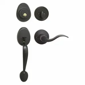 MASTER HDLWLRH0612PKA4S Lock Door Lever Lockset, Grade 3, Wave, Aged Bronze, Alike Inch Sets Of 4 | CT2HEV 492X48