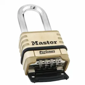 MASTER LOCK 1175D Combination Padlock, Resettable Bottom-Dial Location, 1-1/16 Inch Shackle Height | CD2YQT 6MCR0