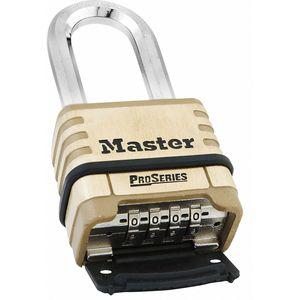 MASTER LOCK 1175DLH Combination Padlock, Resettable Bottom-Dial Location, 2-1/16 Inch Shackle Height | CD2YQU 6MCR1