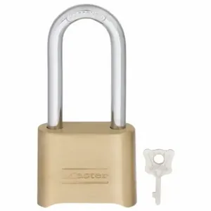 MASTER LOCK 175LH Combination Padlock, Resettable Bottom-Dial Location, 2-1/4 Inch Shackle Height | CD3WUK 1U173