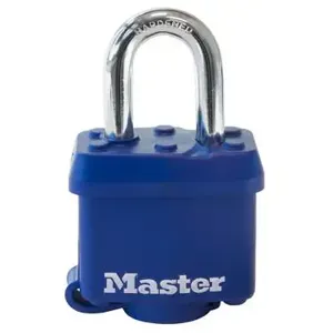 MASTER LOCK 312KA Laminated Steel Pin Tumbler Padlock, 40mm Wide, 19mm Tall Shackle, 4 Pin, Keyed Alike | CM7UCN