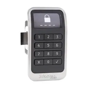 MASTER LOCK 3685 Electronic Built in Locker Lock, 4 5 and 6 digit Code, 54mm Wide | CM7UFR