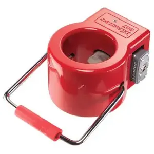 MASTER LOCK 387 King Pin Lock for Semi Trailers, Red | CM7UGP