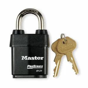 MASTER LOCK 6125KA Laminated Steel Padlock, Boron Alloy Shackle, 60mm Wide, 5 Pin, Keyed Alike | CM7TYL