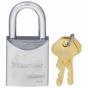 MASTER LOCK 7040KA Solid Steel Padlock, 44mm Wide, 30mm Tall Shackle, 5 Pin, Keyed Alike | CM7TZA