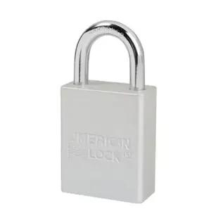 MASTER LOCK A1105CLR Anodized Aluminium Safety Padlock, 1 1/2 Inch Wide, 1 Inch Tall Shackle, Keyed Different, 5 Pin Locking, Clear | CM7TFE