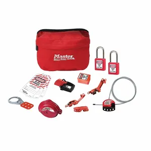 MASTER LOCK S1010VE410KA Lockout Pouch with Valve and Electrical Device Assortment and 2 Thermoplastic Padlocks | CM7TWX