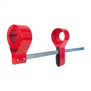 MASTER LOCK S3924 Blind Flange Lockout Device, Large, Nut Diameter Range 2 to 2 3/4 Inch | CM7TVV