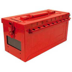 MASTER LOCK S600 Group Lock Boxes With Key Window, Red | CM7TWL
